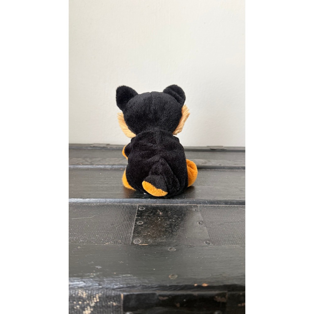 Ty Beanie Boos Ace German Shepherd Dog Plush Black Tan Glitter Eyes 6" - Picture 4 of 8